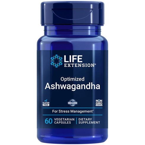 Optimized Ashwagandha Extract 60 Capsules-Life Extension-Matakana Pharmacy